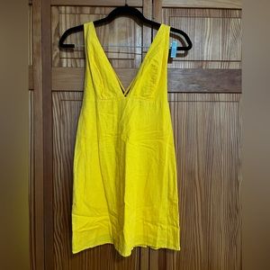 Mini linen dress from Urban Outfitters! Perfect summer dress!